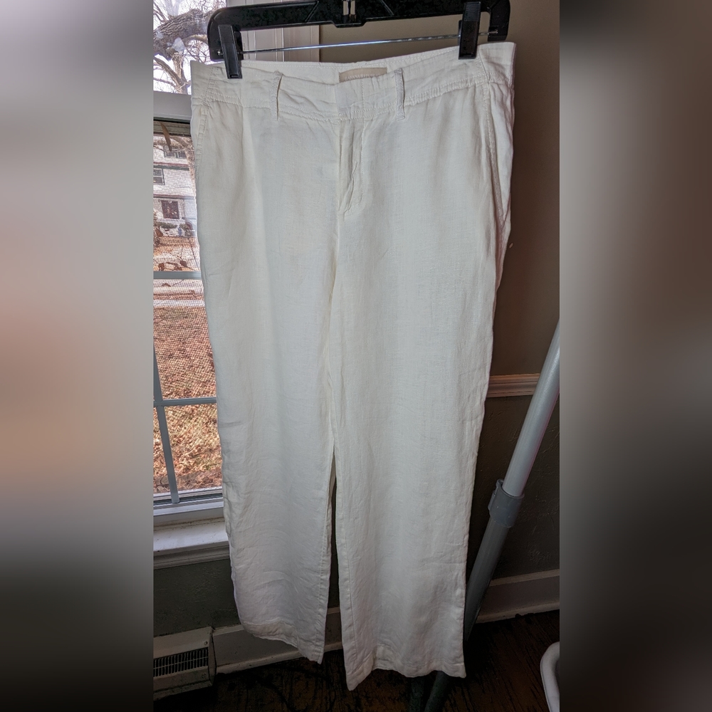 Size 4 100% linen Banana Republic pants.